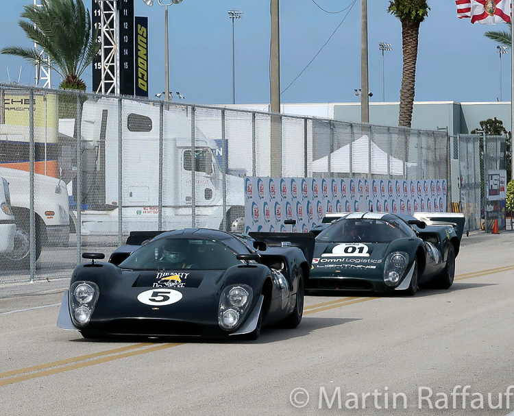 Group A overall was dominated by Lola T70 MK3s