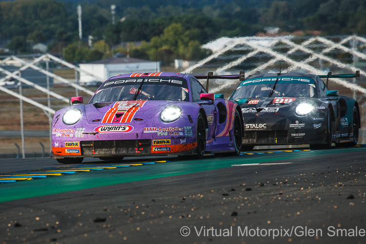 The #57 Team Project 1 Porsche 911 RSR GTE Am was driven by Jeroen Bleekemolen, Felipe Fraga and Ben Keating The #57 Team Project 1 Porsche 911 RSR GTE Am was driven by Jeroen Bleekemolen, Felipe Fraga and Ben Keating