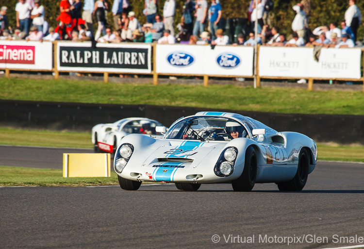 1968 Porsche 910 6-cylinder driven by Rainer Becker in the Whitsun Trophy