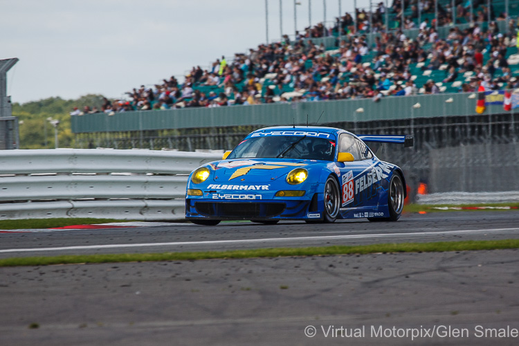 Christian Ried, Martin Ragginger and Romain Dumas in their #88 Team Felbermayr-Proton Porsche 997 GT3-RSR