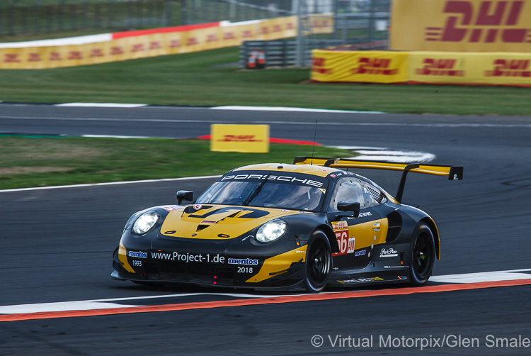 The #56 Team Project 1 Porsche 911 RSR LMGTE Am driven by Jörg Bergmeister, Patrick Lindsey and Egidio Perfetti The #56 Team Project 1 Porsche 911 RSR LMGTE Am driven by Jörg Bergmeister, Patrick Lindsey and Egidio Perfetti