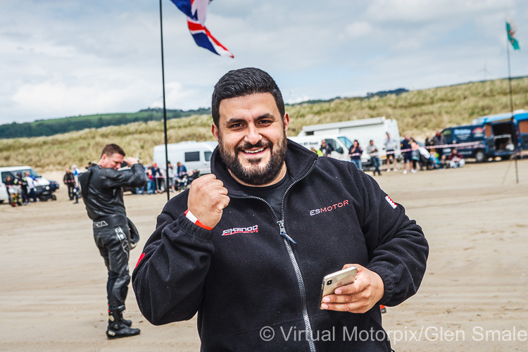 The good news comes in, as Ibrahim Akpinar of ES Motorsports jubilantly punches the air The good news comes in, as Ibrahim Akpinar of ES Motorsports jubilantly punches the air