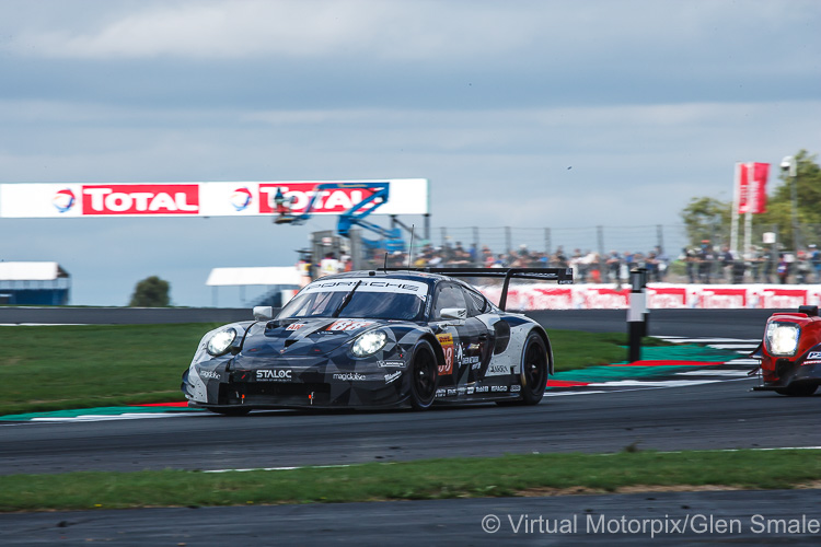 #88 Dempsey-Proton Porsche RSR was driven by the father and son duo of Gianluca and Giorgio Roda with Matteo Cairoli 