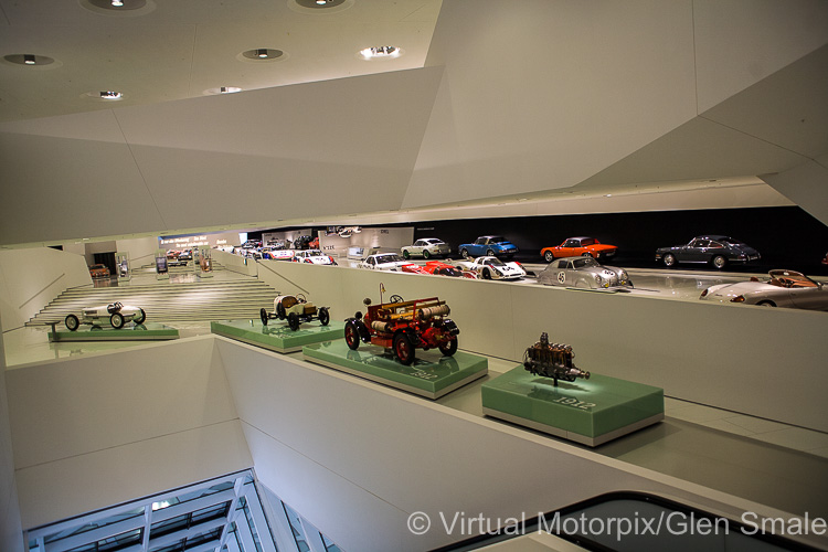General view of the Porsche Museum exhibition hall