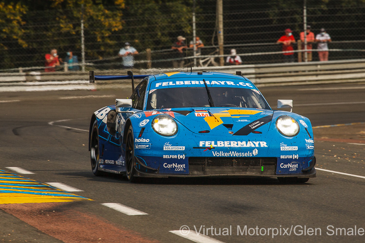 The #78 Proton Competition Felbermayr Porsche 911 RSR was driven by Michele Beretta, Horst Felbermayr Jr and Max Van Splunteren The #78 Proton Competition Felbermayr Porsche 911 RSR was driven by Michele Beretta, Horst Felbermayr Jr and Max Van Splunteren