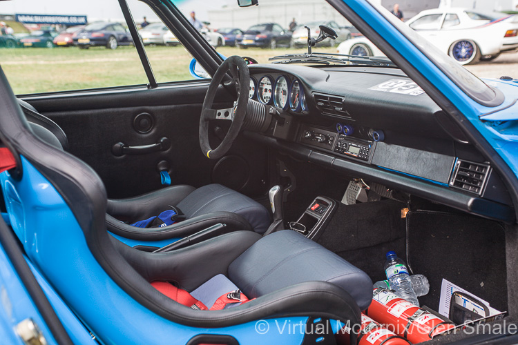 Interior of the Porsche 993 Carrera RS at the Silverstone Classic