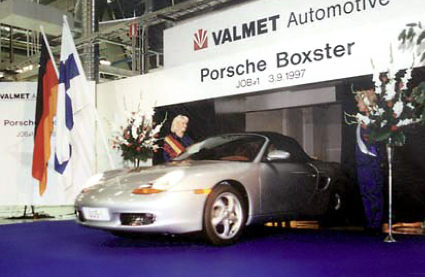 Production start of the Porsche Boxster in Finland in 1997