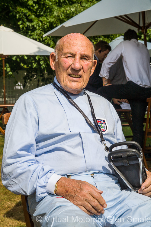 Sir Stirling sits back and relaxes at the 2013 Goodwood Festival of Speed