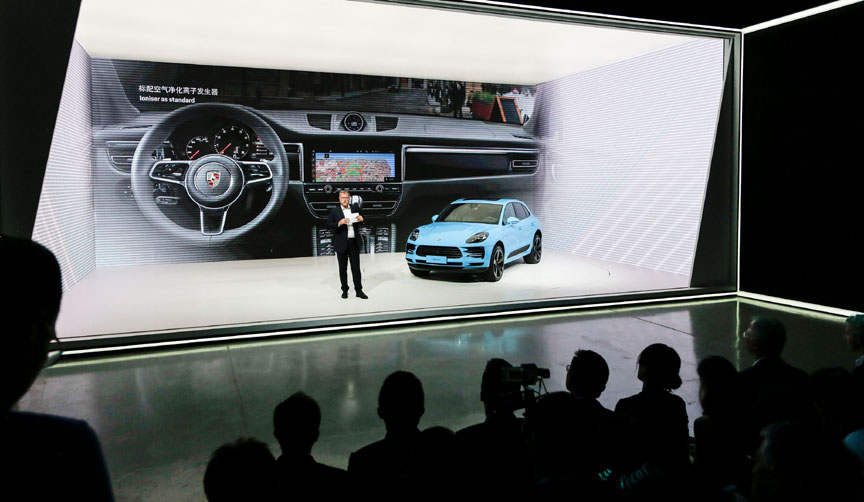 Porsche Macan 95B.2 premiere in Shanghai, Detlev von Platen