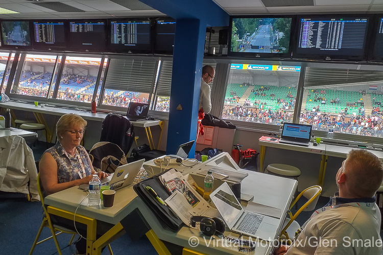 The quiet before the storm! As the days pass, the Media Centre gets progressively fuller
