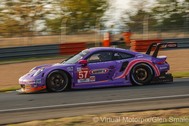 The #57 Team Project 1 Porsche 911 RSR GTE Am was driven by Jeroen Bleekemolen, Felipe Fraga and Ben Keating The #57 Team Project 1 Porsche 911 RSR GTE Am was driven by Jeroen Bleekemolen, Felipe Fraga and Ben Keating
