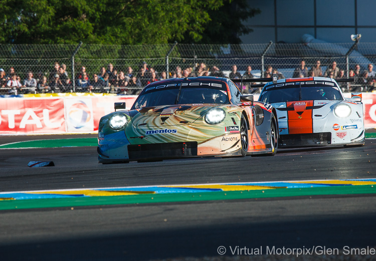 The #56 Team Project 1 Porsche 911 RSR LMGTE Am ‘Art car’ driven by Jörg Bergmeister, Patrick Lindsey and Egidio Perfetti The #56 Team Project 1 Porsche 911 RSR LMGTE Am ‘Art car’ driven by Jörg Bergmeister, Patrick Lindsey and Egidio Perfetti