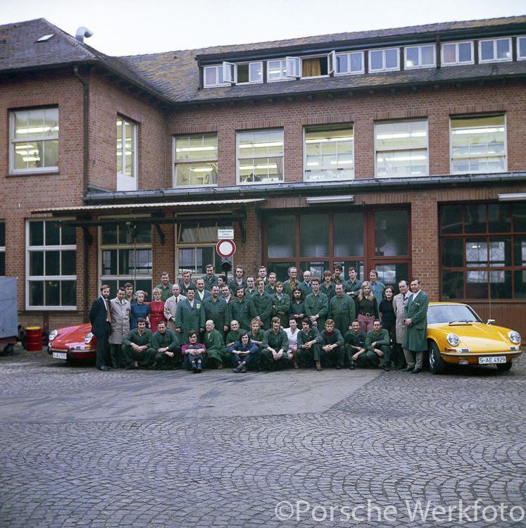 Porsche Customer Repair Service, Werk 1 in Zuffenhausen in 1972