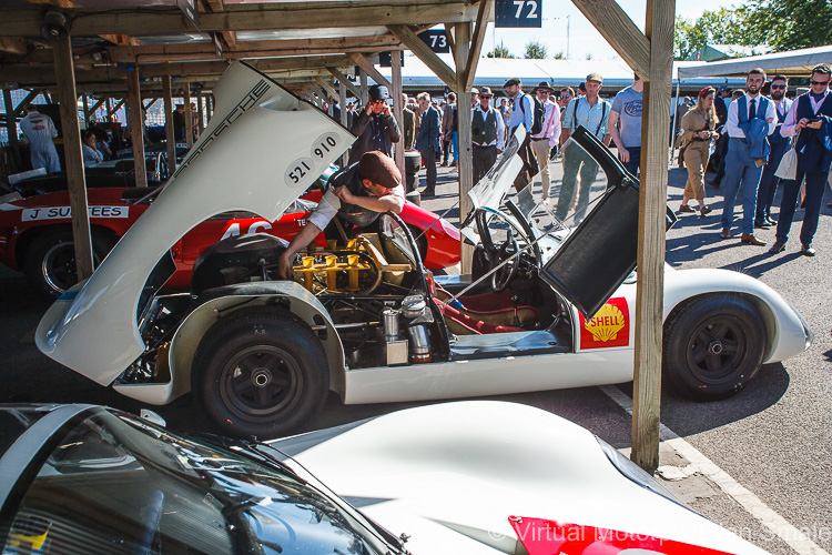 1968 Porsche 910 6-cylinder driven by Rainer Becker in the Whitsun Trophy