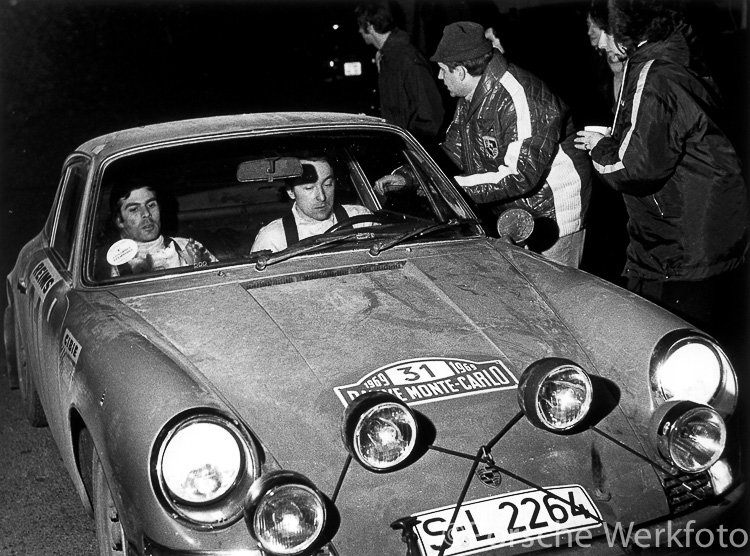 Gérard Larrousse and Claude Perramond (co-driver) finished in second place in a Porsche 911 S 2.0