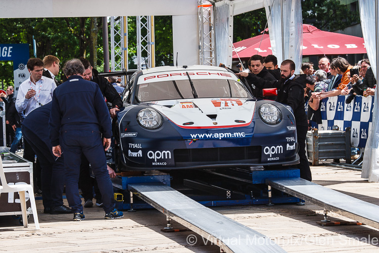 The #78 Proton Competition Porsche 911 RSR was driven by Louis and Philippe Prette with Vincent Abril
