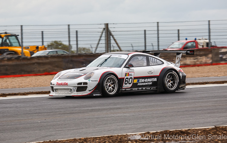 The Finnish pairing of Petri Lappalainen and Markus Palttala drove their #60 Prospeed Competition Porsche 997 GT3 R to eleventh place
