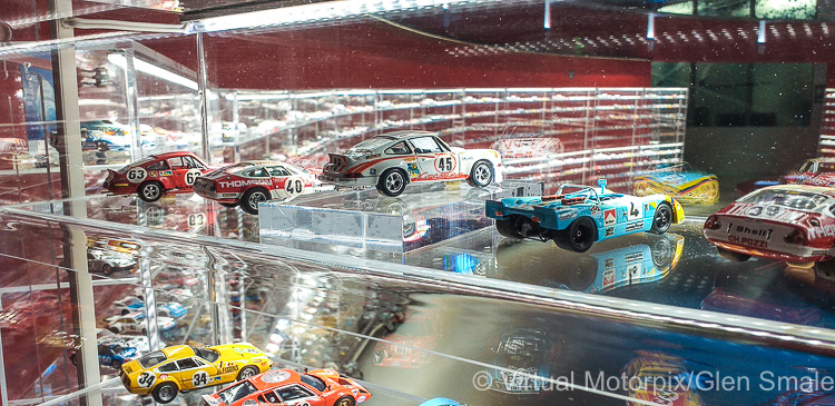 A large section of the exhibition hall was given over to this extensive scale model display of the vehicles that have competed in the Le Mans 24 Hours over the years