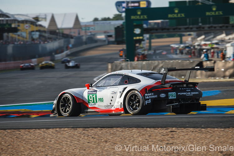 #91 Porsche 911 RSR driven by Richard Lietz, Frédéric Makowiecki and Patrick Pilet