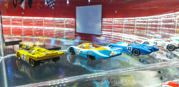 A large section of the exhibition hall was given over to this extensive scale model display of the vehicles that have competed in the Le Mans 24 Hours over the years