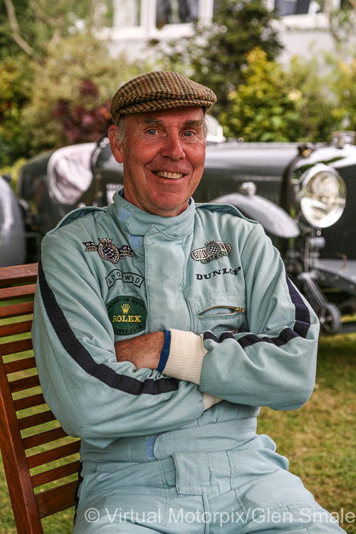 Richard Attwood relaxes in the Drivers’ Paddock after an interview with the author at the Goodwood FoS on 12 July 2008