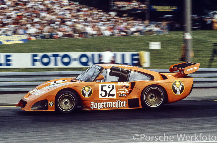 Bob Wollek drove the #52 Jägermeister Kremer Porsche 935 K4 #K4/01 in the 200 Miles of Nürnberg