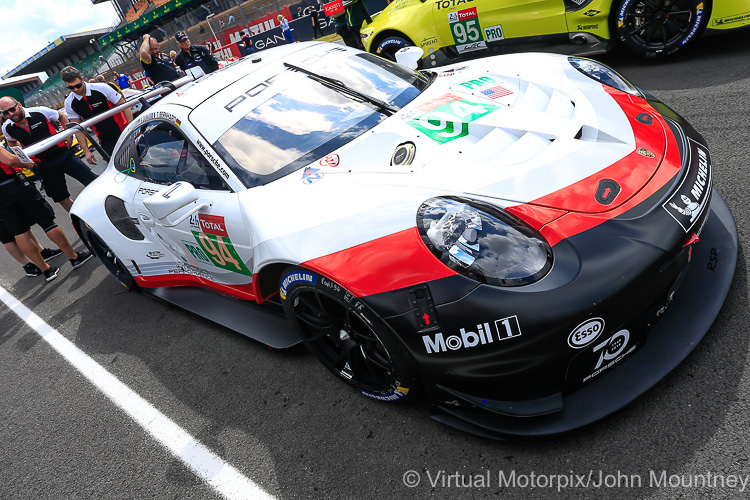 #94 Porsche GT Team Porsche 911 RSR driven by Timo Bernhard, Romain Dumas, Sven Mueller