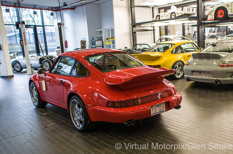 964 Turbo S was being prepared for the Porsche Exclusive exhibition