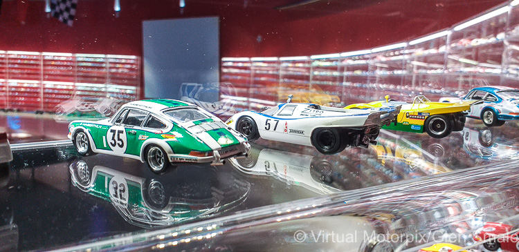 A large section of the exhibition hall was given over to this extensive scale model display of the vehicles that have competed in the Le Mans 24 Hours over the years