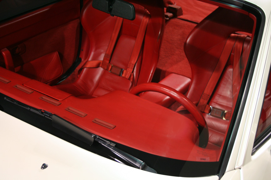 Stylish interior of the 924 Carrera GT prototype