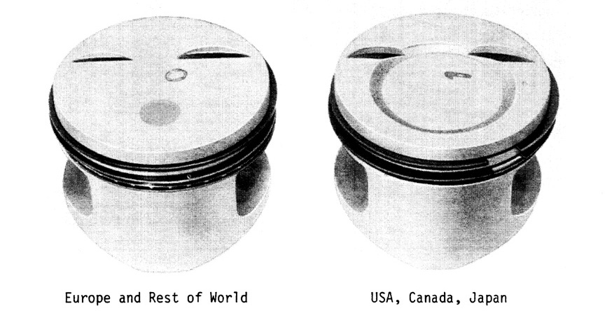 Piston comparison Porsche 944