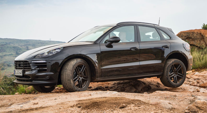 Porsche Macan 95B.2 testing in Africa