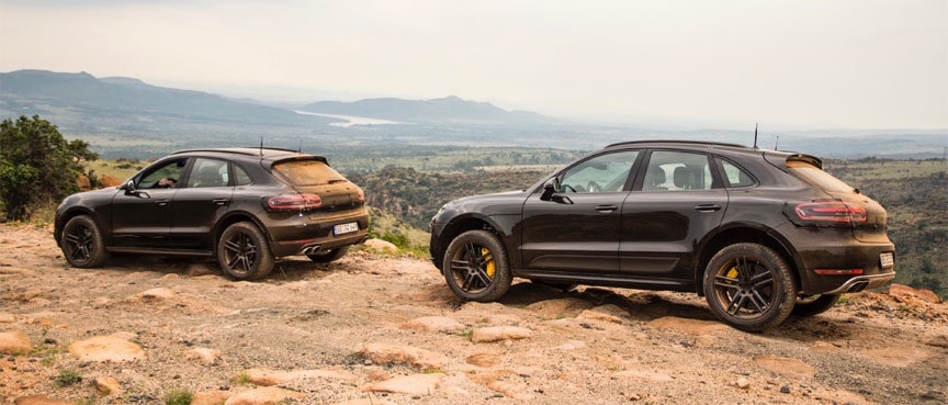 Porsche Macan 95B.2 testing in Africa