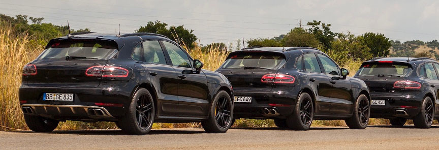 Porsche Macan 95B.2 testing in Africa