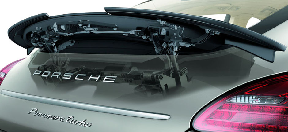 Porsche Panamera 970 3-piece rear spoiler