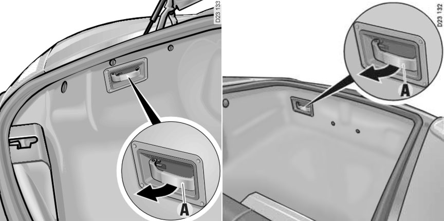 Porsche Boxster 986 anti-entrapment release