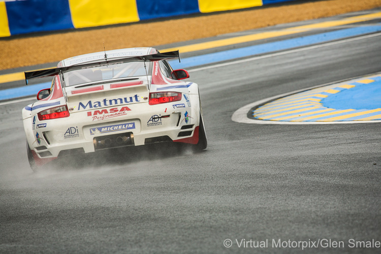 The #76 IMSA Performance Matmut Porsche 911 GT3 RSR driven by Patrick Long, Raymond Narac and Richard Lietz