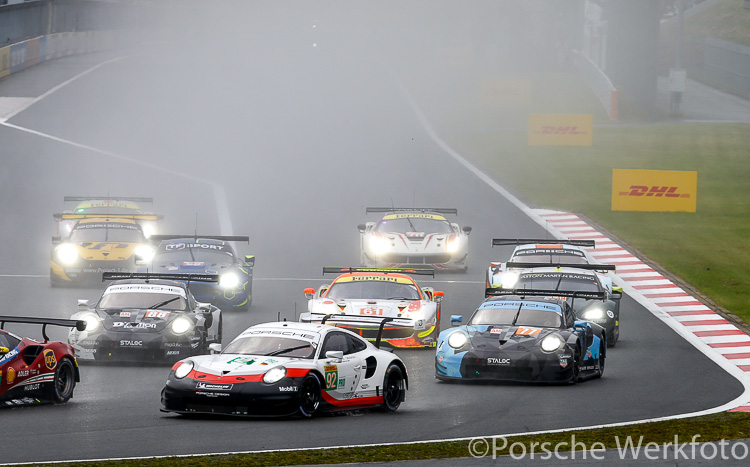 #92 Porsche 911 RSR was driven by Michael Christensen and Kevin Estre