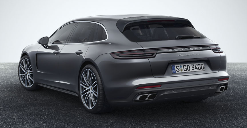 Panamera Sport Turismo 2017 2018 rear quarter view