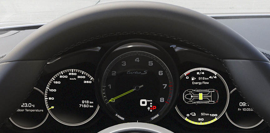 Panamera Turbo S e-hybrid instrument panel