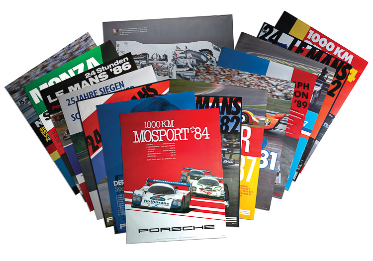 Porsche Racing Posters, 1980s