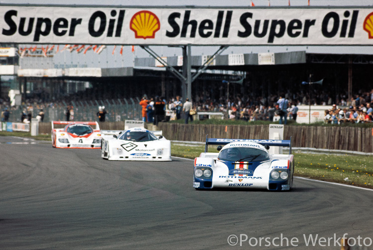 Porsche factory 956 finished in second place on debut, Silverstone 6 Hours, 16 May 1982