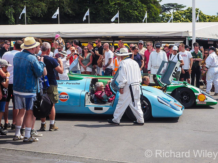 Goodwood Festival of Speed, 4-7 July 2019: Porsche 917s in the assembly paddock Goodwood Festival of Speed, 4-7 July 2019: Porsche 917s in the assembly paddock