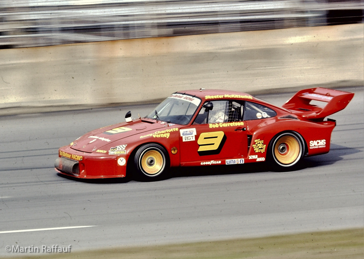 Bob Garretson in the Porsche 935 during practice, Daytona 24 Hours