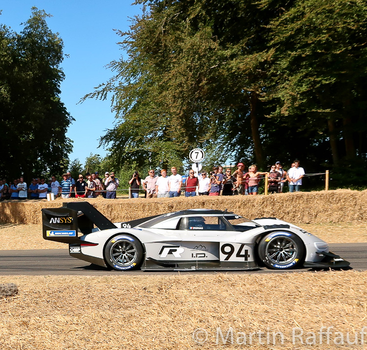 The VW Pikes Peak car was driven up the hill by Romain Dumas