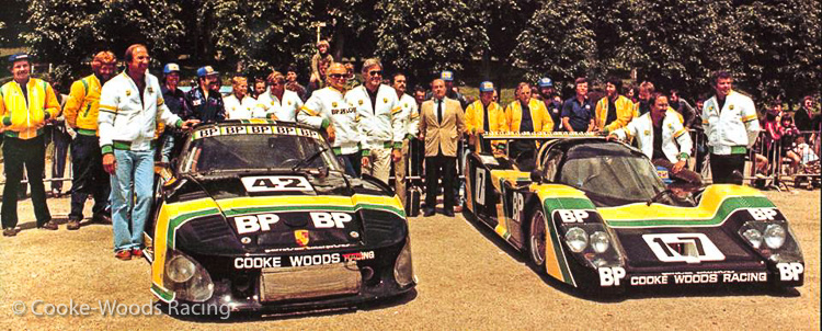 Cooke-Woods Racing team photo following a successful technical inspection
