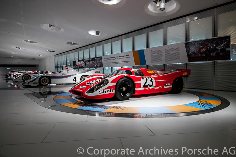 1970 #23 Porsche 917 KH at the Le Mans 50 years victory celebration at the Museum on 13/14 June 2020