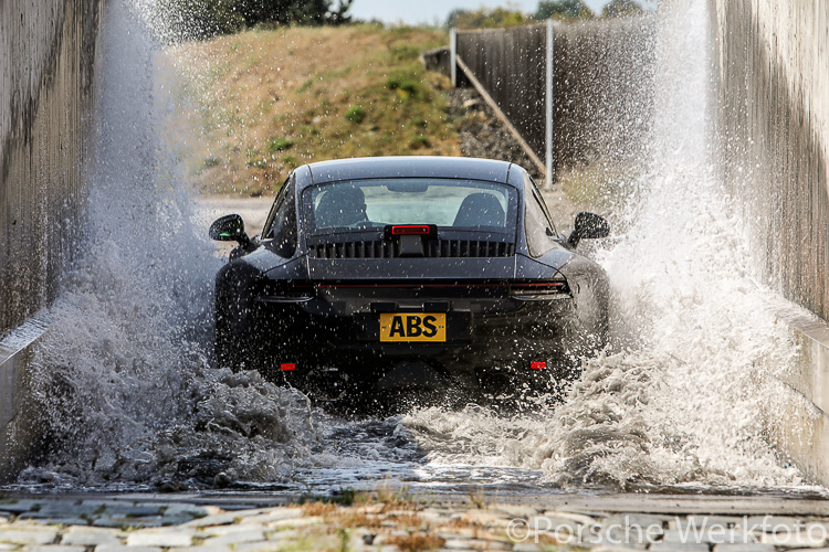 The Porsche 911 undergoes testing ahead of its launch in 2019