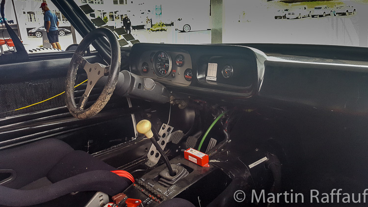 The interior of the 1975 BMW CSL