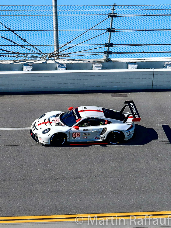 The #912 Porsche in the West banking at Daytona The #912 Porsche in the West banking at Daytona
